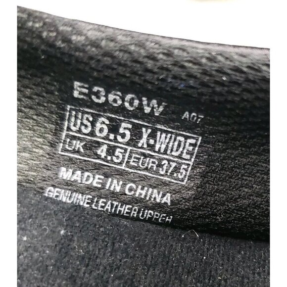 Aetrex Julia Mary Jane Shoe Womens 6.5 X Wide Black Leather Hook Loop Comfort - Picture 10 of 10